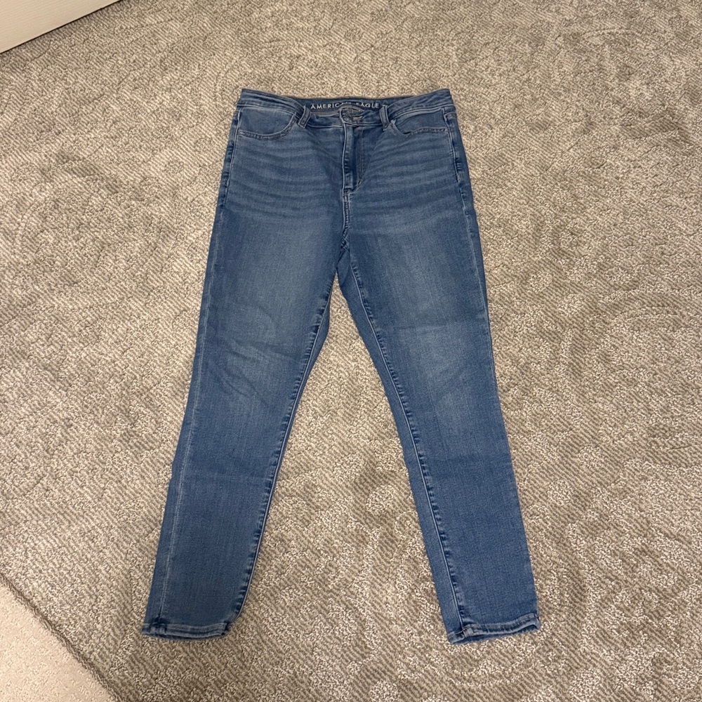 American Eagle Outfitters Super High Rise Light Blue Jegging